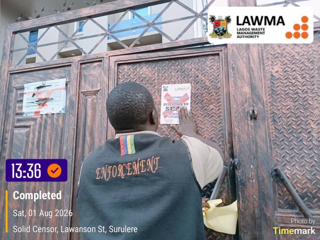 LAWMA Scales Up Environmental Enforcement, Seals Defaulting Markets, Shops In Ikotun-Igando.