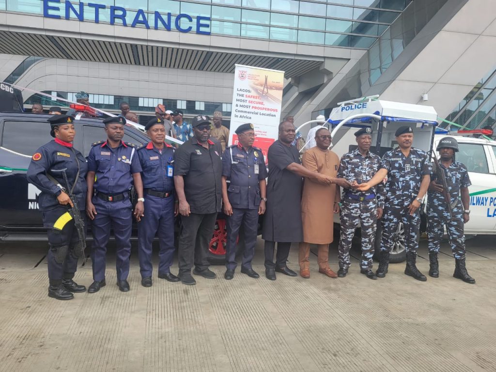 Lagos Government Presents Security Vehicles To NRC To Protect Railway Infrastructure.